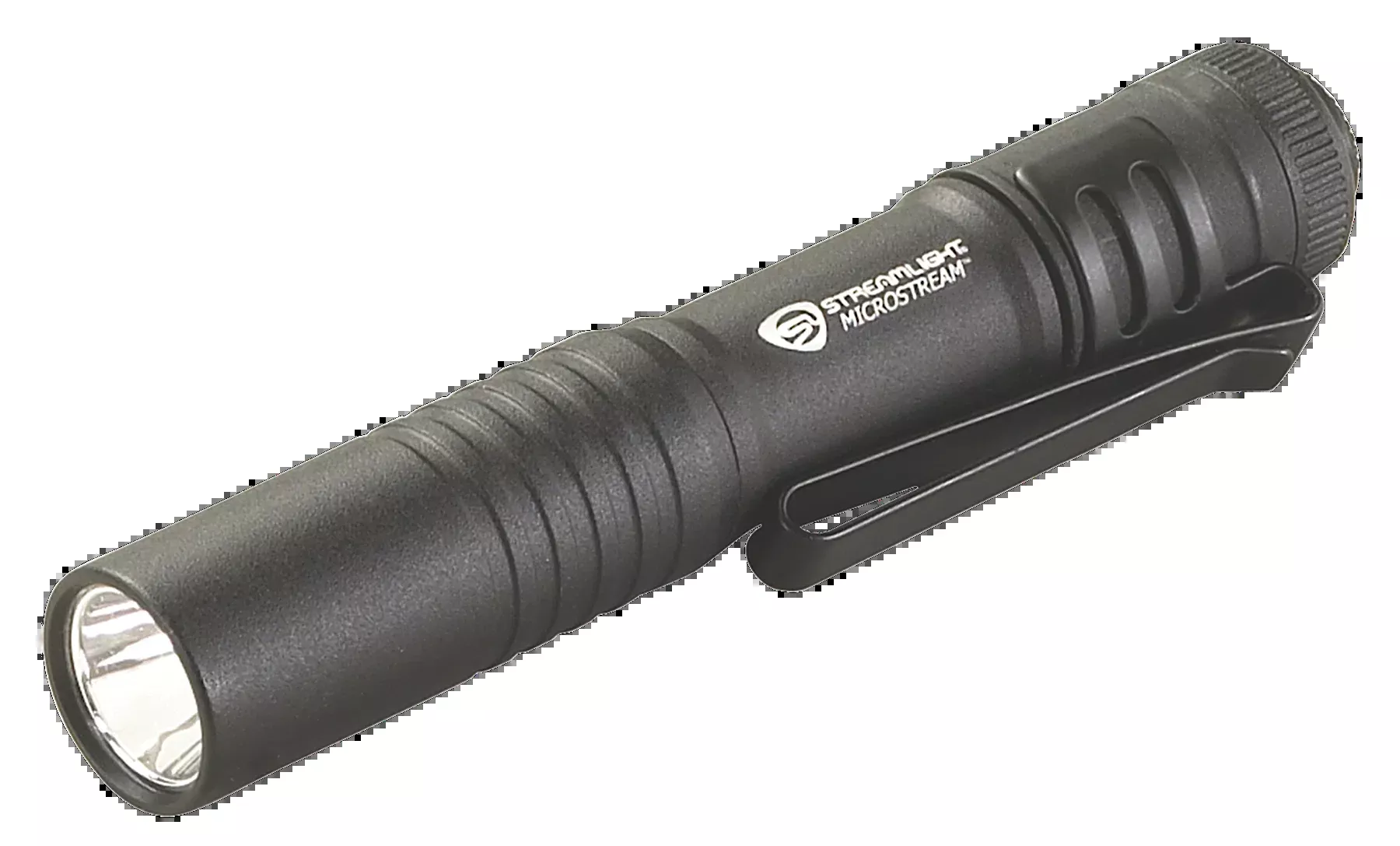 Streamlight 66318 MicroStream 45 Lumens White C4 LED Aluminum Black Anodized AAA Pocket Light
