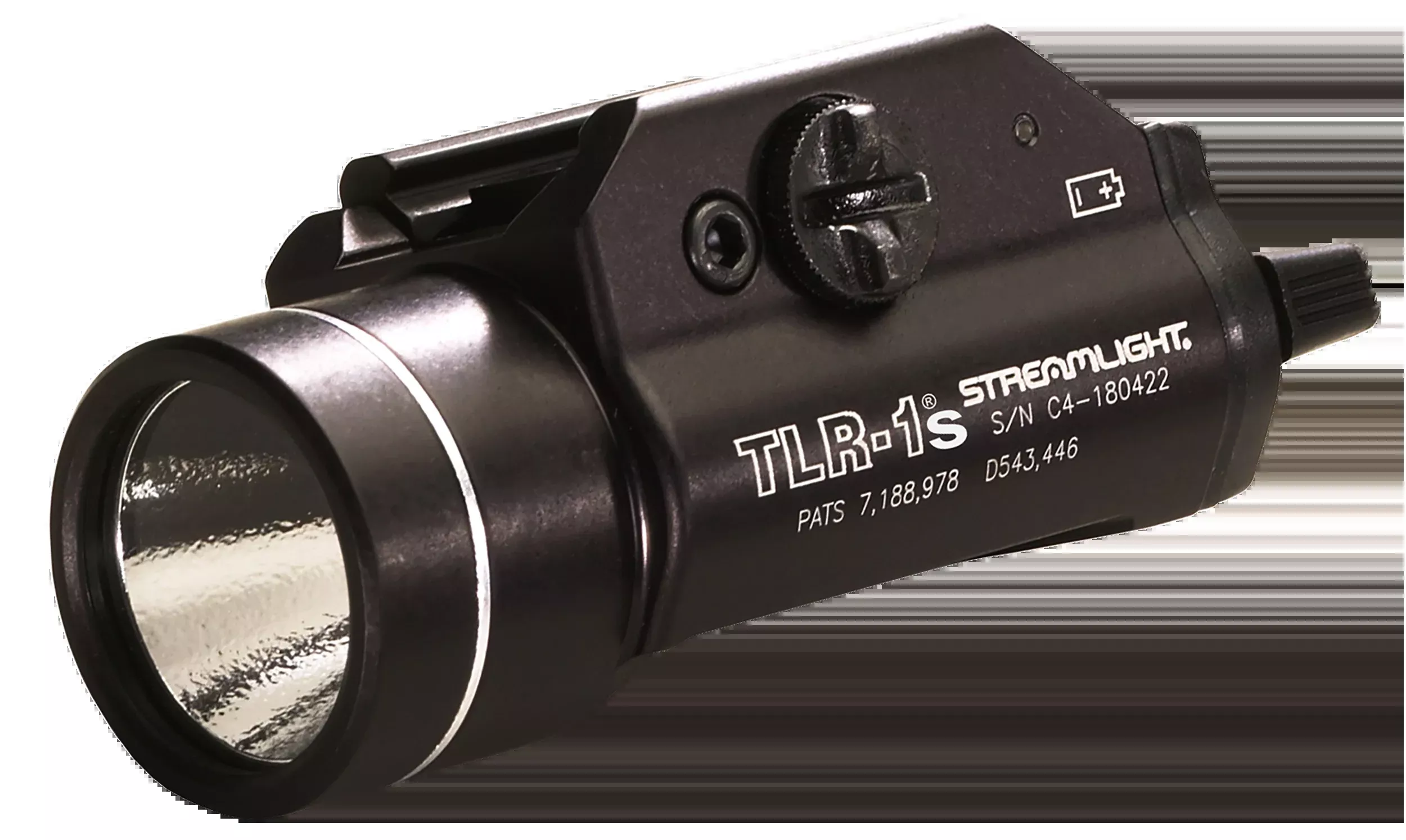 Streamlight TLR-1s Weapon-Mounted Light, 300-Lumen C4 LED Strobe, Black Anodized Aluminum, 69210