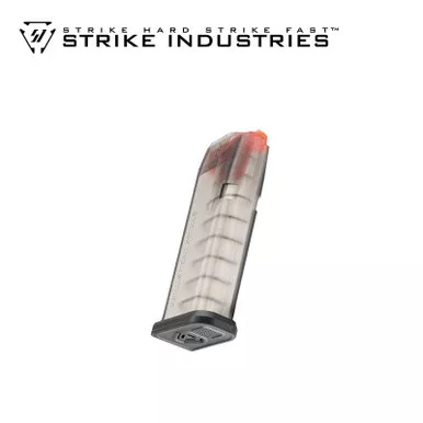 Strike Industries Glock 19 9MM Magazine - 15 Round Capacity, Clear Polymer