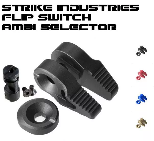 Strike Industries SI Flip Switch AR Ambi Selector Colors Available Ambidextrous