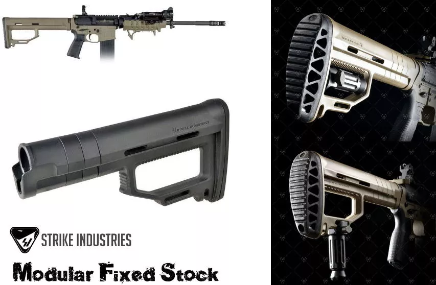 Strike Industries SI Viper Modular Fixed Stock AR15 AR-15 AR10