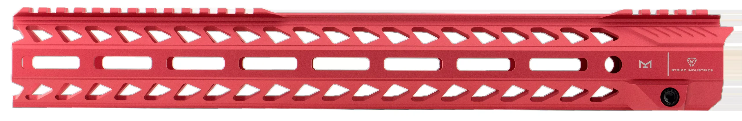 Strike STRIKERAIL AR-15 15.5in M-LOK Handguard Rail, Red Aluminum STRIKERAIL155RED