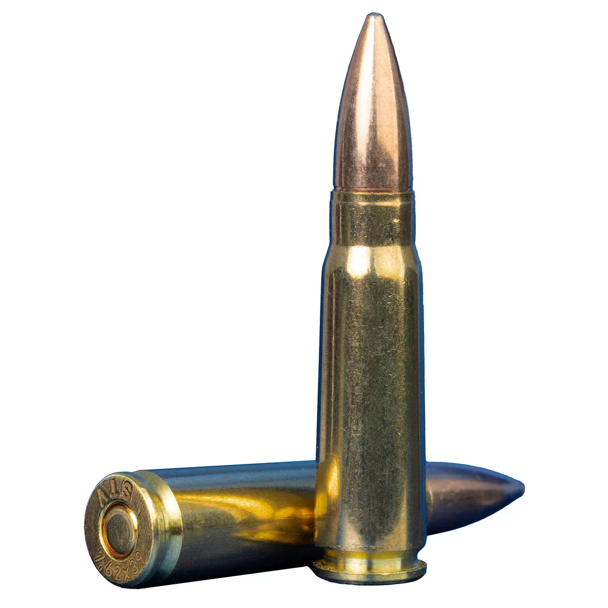 STV Technology Scorpio 7.62x39mm 124 Grain FMJ Brass Case Rifle Ammo, 20-Round Box S762124F