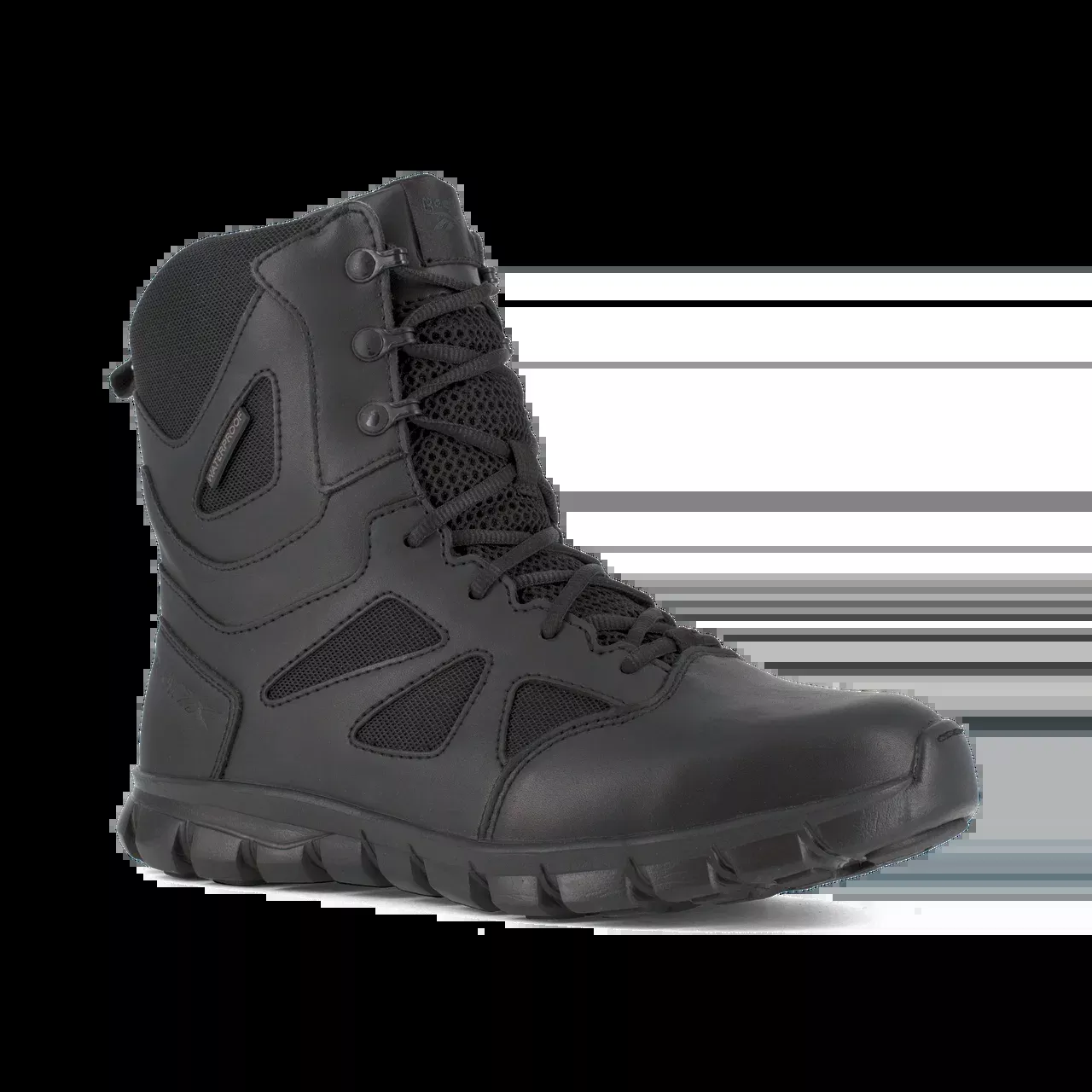 Sublite Cushion Tactical - RB8806 Men's 8" Tactical Waterproof Boot with Side Zipper - Black