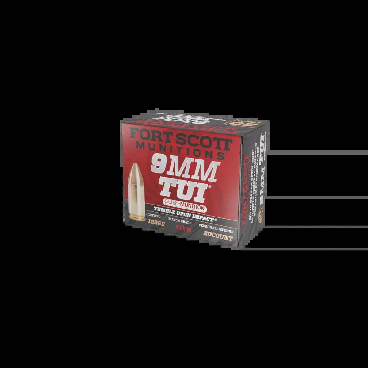 Subsonic 9mm Sub-Munition TUI - 125Gr Solid Copper Ammo