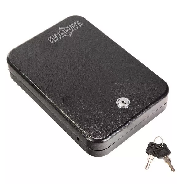 Surelock SLS-MLBKXL Nighthawk Series XL Mobile Pistol Safe 11.50" with Key Lock