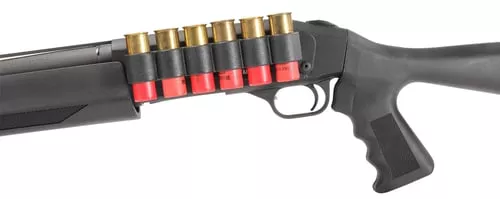 TacStar 1081212 Slimline Sideaddle Mossberg 930 12 Gauge 6rds Black Polymer w/Aluminum Mounting Plate