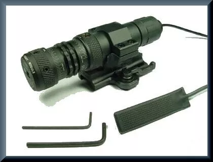 Tactical 635nm Green Laser Sight, Mount, Pressure Pad Switch
