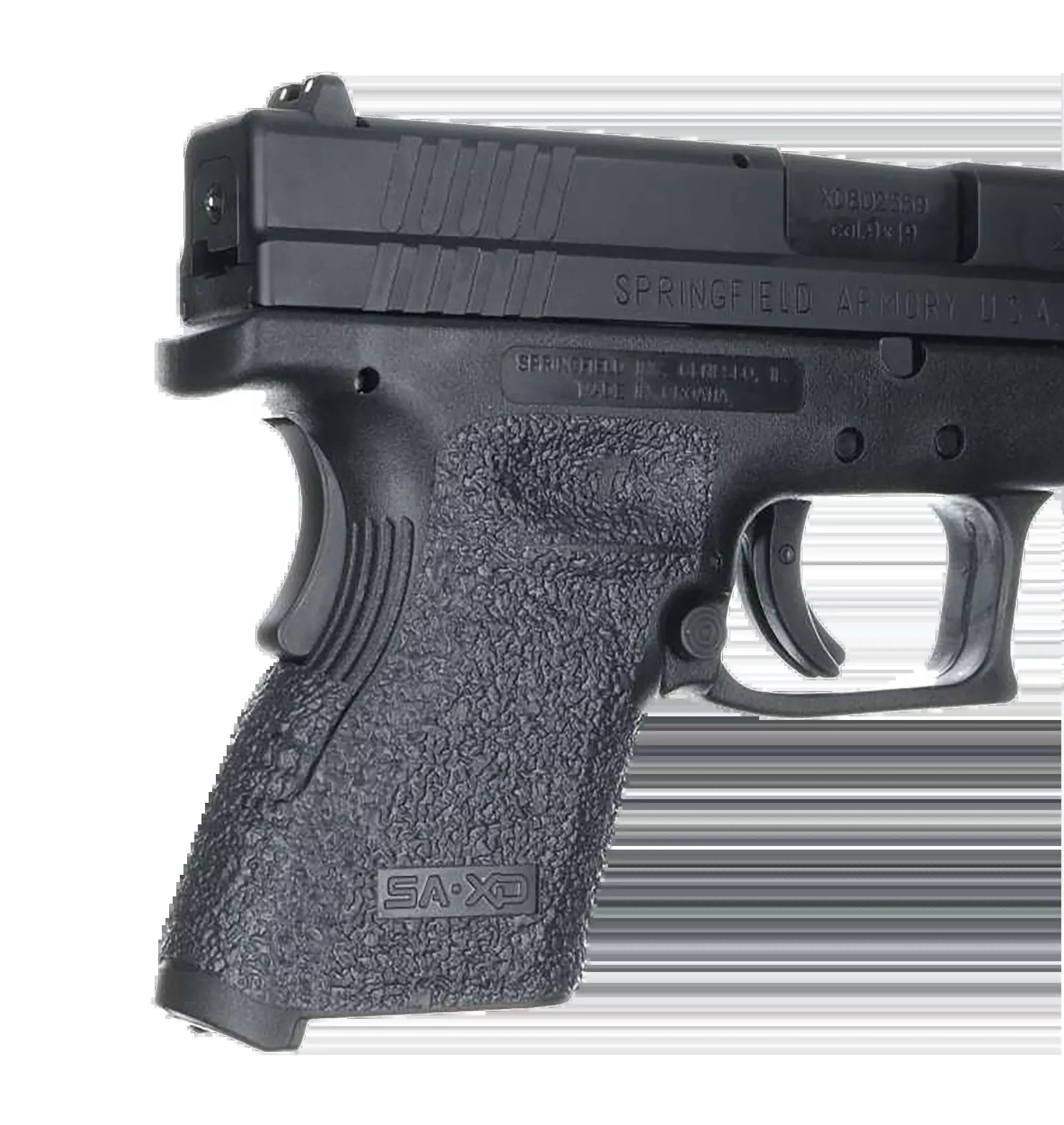 Talon Adhesive Grip Tape Textured Black Rubber for Springfield XD Subcompact 9/40 203R