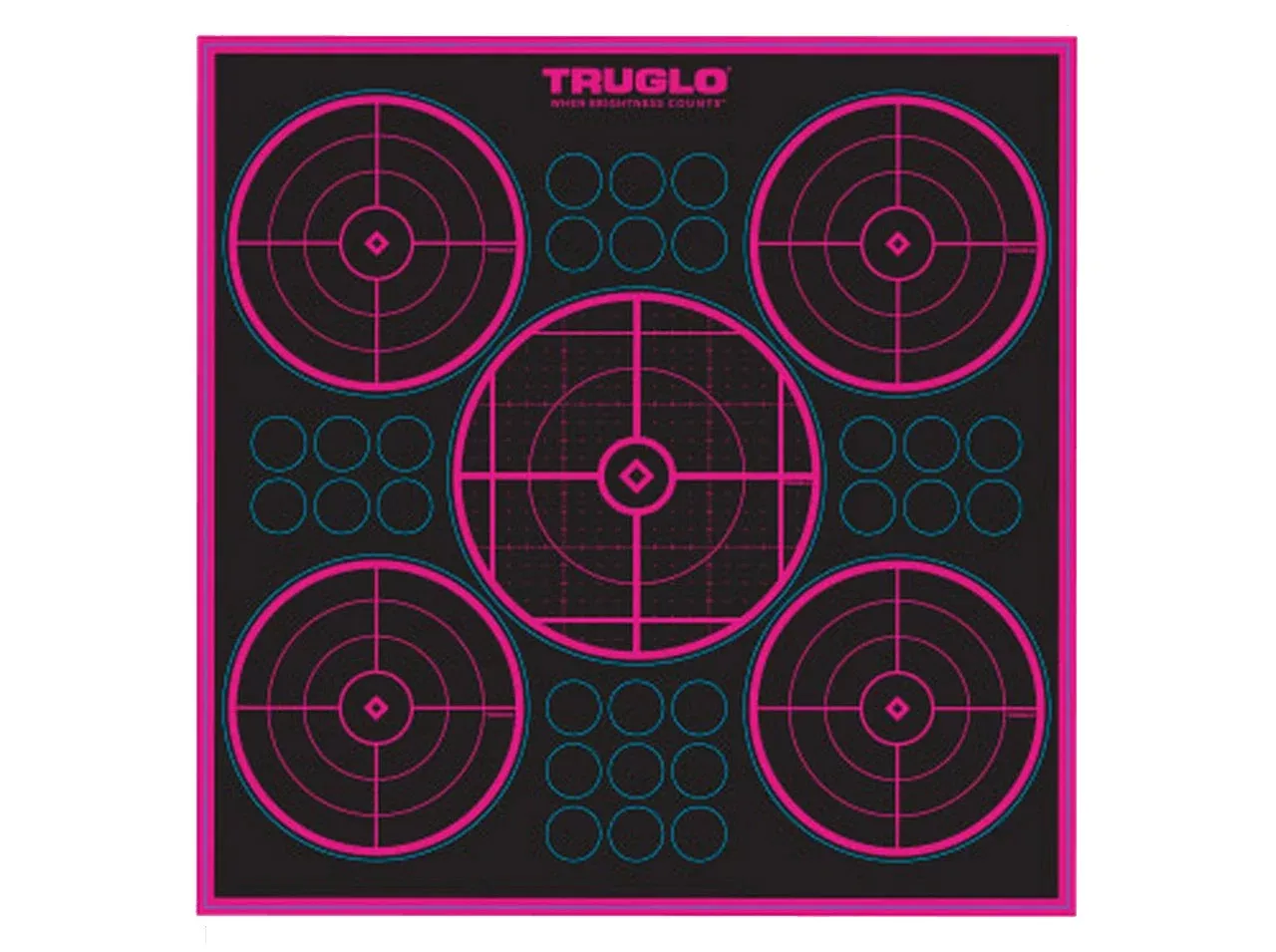 Target Pink 5-Bull 12 x 12 - 6 Pack