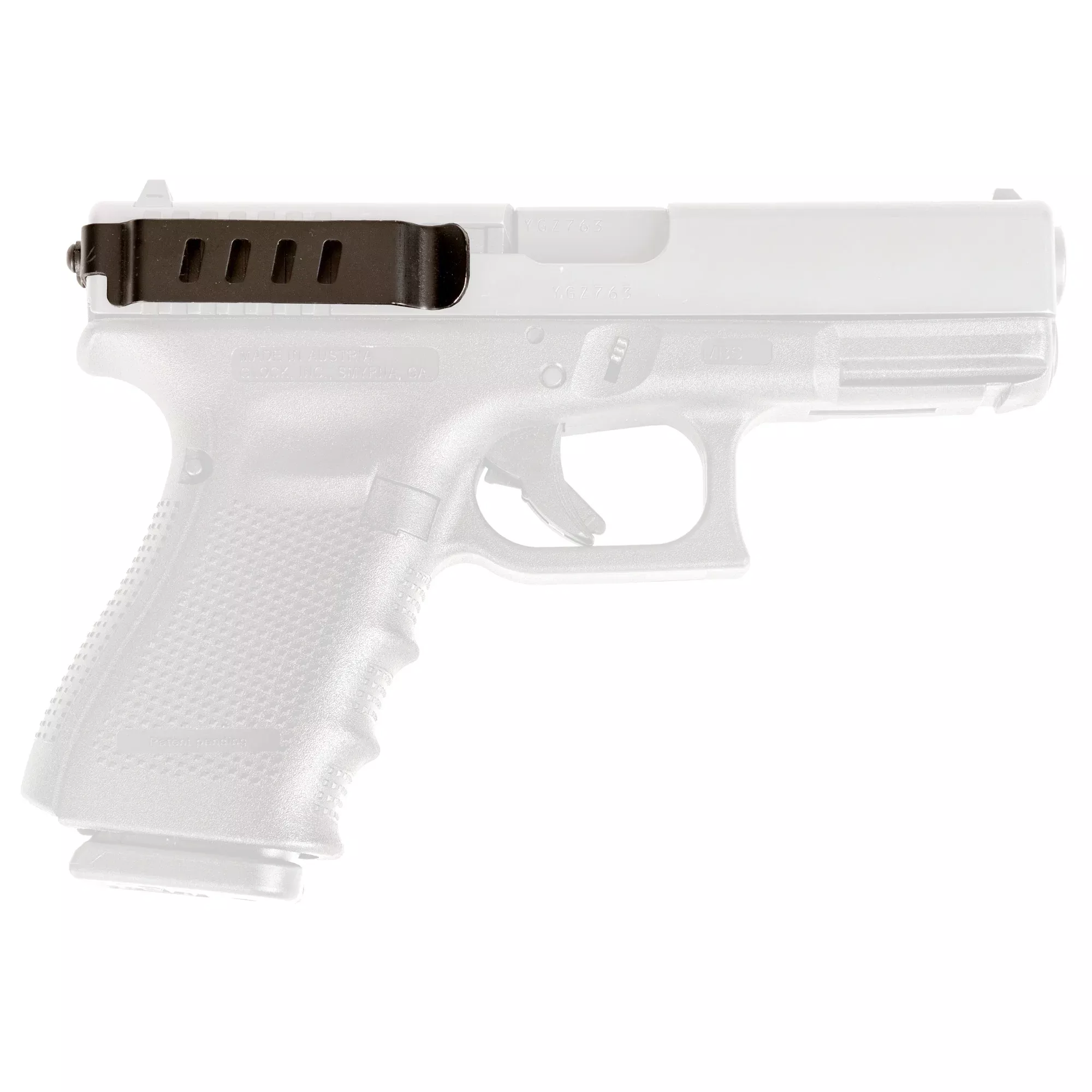 Techna Clip Concealed Carry Belt Clip for Glock Pistols, Ambidextrous, Teflon-Coated Steel GLOCKBRL