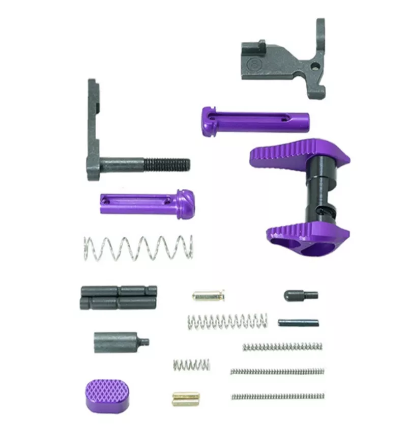 Timber Creek AR-15 Lower Parts Kit (Anodized PURPLE)