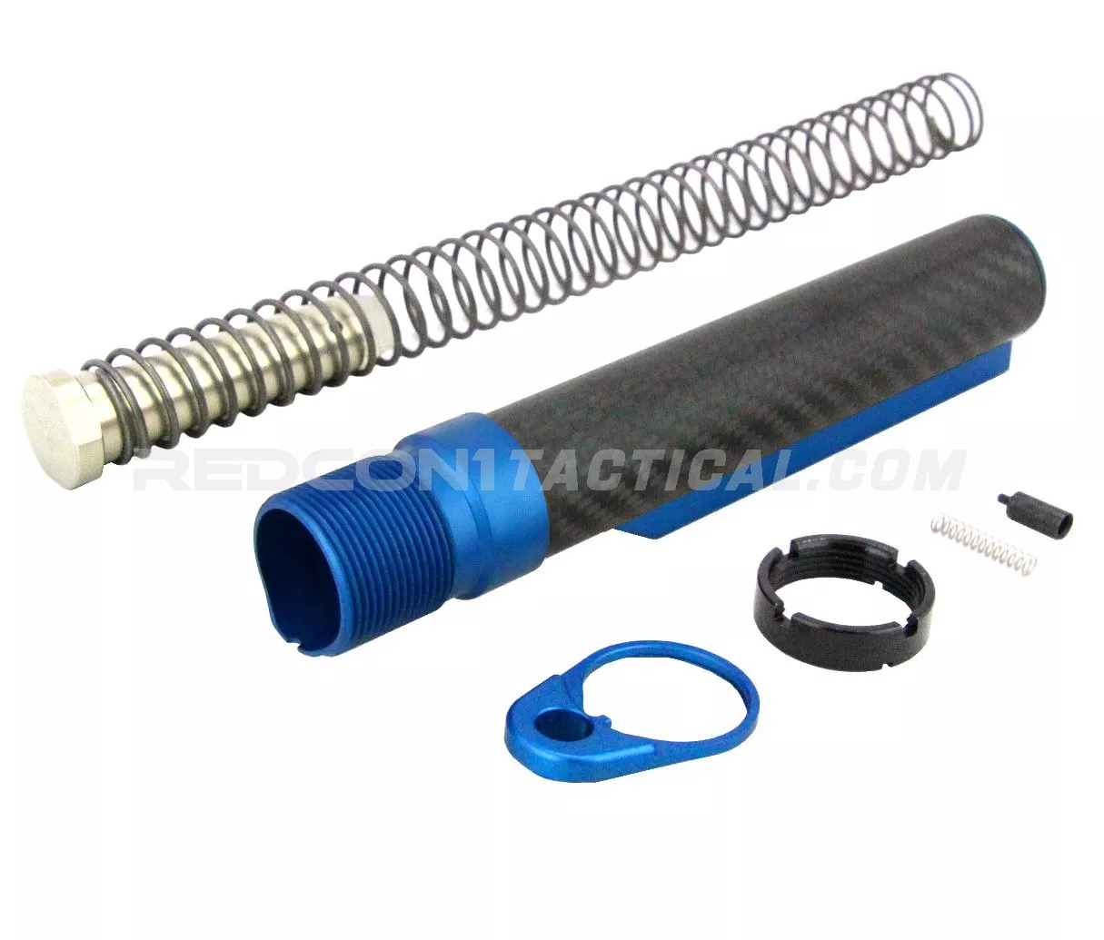 Timber Creek AR-15 Mil-Spec Carbon Fiber Buffer Tube Kit - Blue