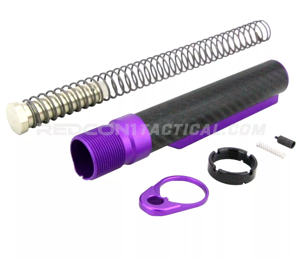 Timber Creek AR-15 Mil-Spec Carbon Fiber Buffer Tube Kit - Purple