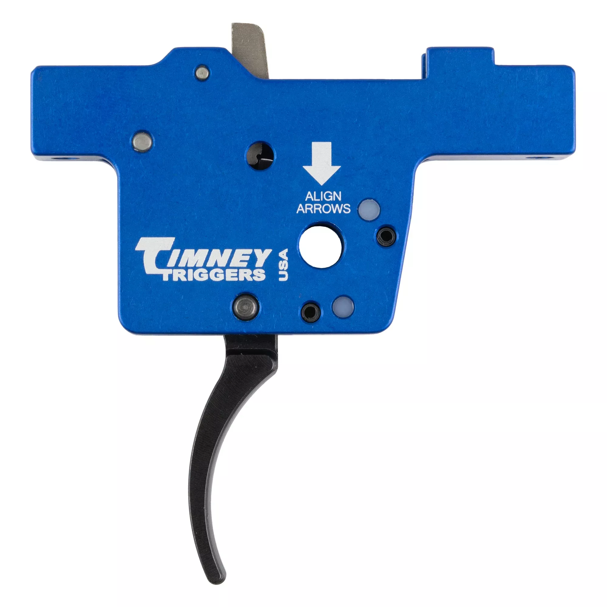 Timney Triggers Stevens 334 Single-Stage Curved Drop-In Trigger, Adj. 2-4 lb Pull, Blue 334