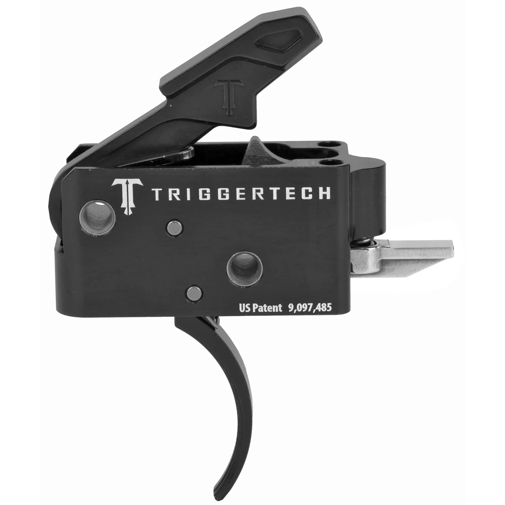 TriggerTech AR-15 Competitive Drop-In Two-Stage Curved Trigger, 3.5 lb Pull, PVD Black AR0-TBB-33-NNC