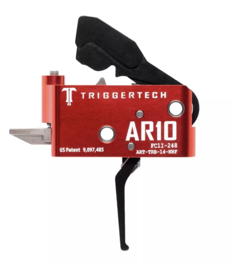 TriggerTech AR10 Two-Stage Diamond Flat Trigger PVD AR-10 Adjustable 1.5 lbs to 4 lbs Trigger AR10