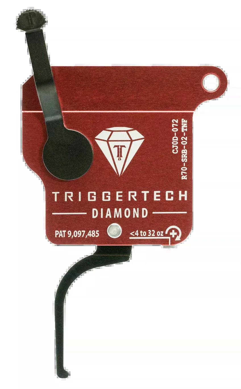 TRIGGERTECH Diamond Single-Stage Flat Trigger, No Bolt Release, Remington 700 Right Hand R70SRB02TNF