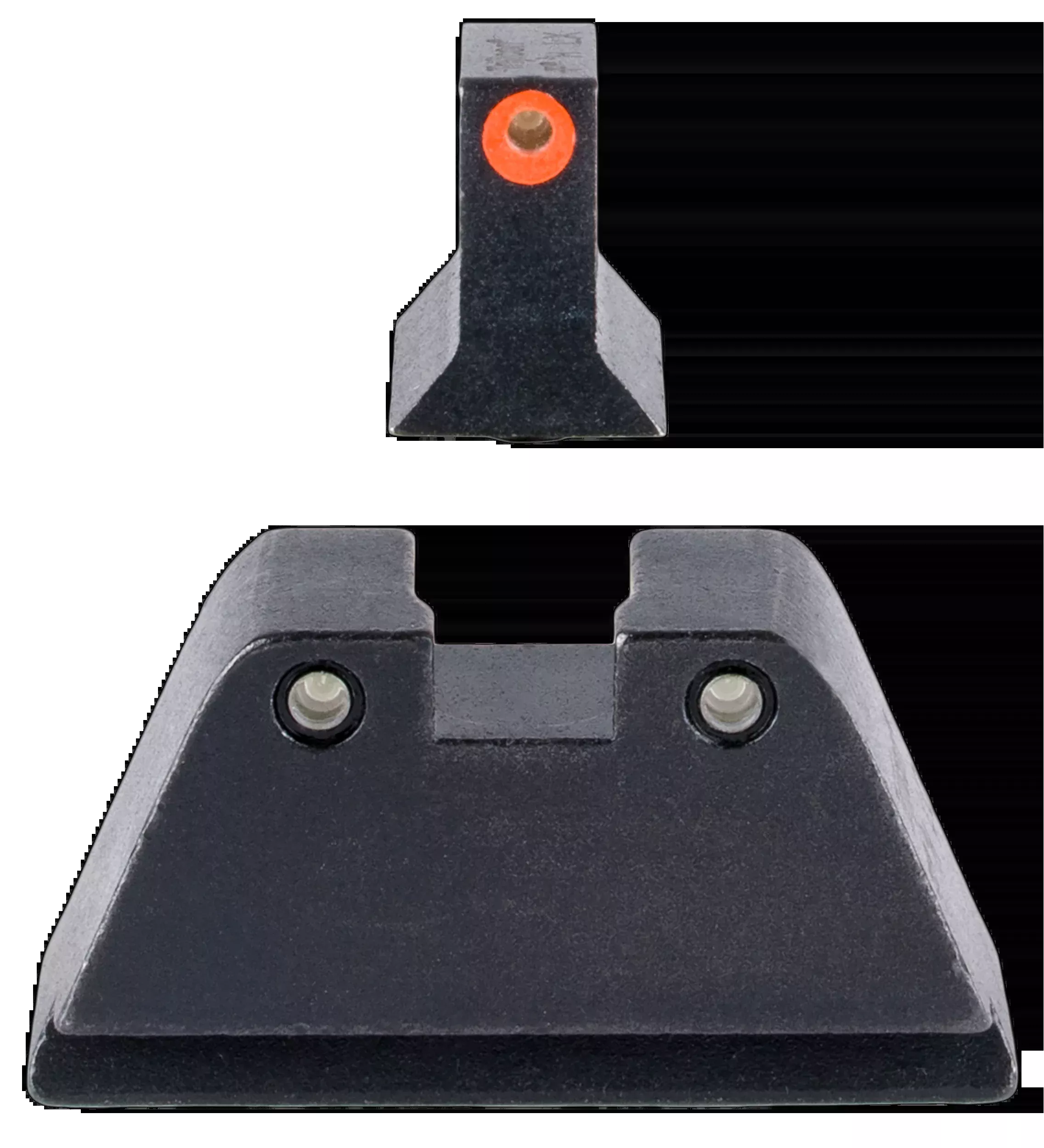 Trijicon GL201C601134 Suppressor/Optic Height SightsGreen/Tritium Orange Outline Front Sight-Green/Tritium Black Outline Rear Sight Glock 17/17L/19/22 Standard Frame
