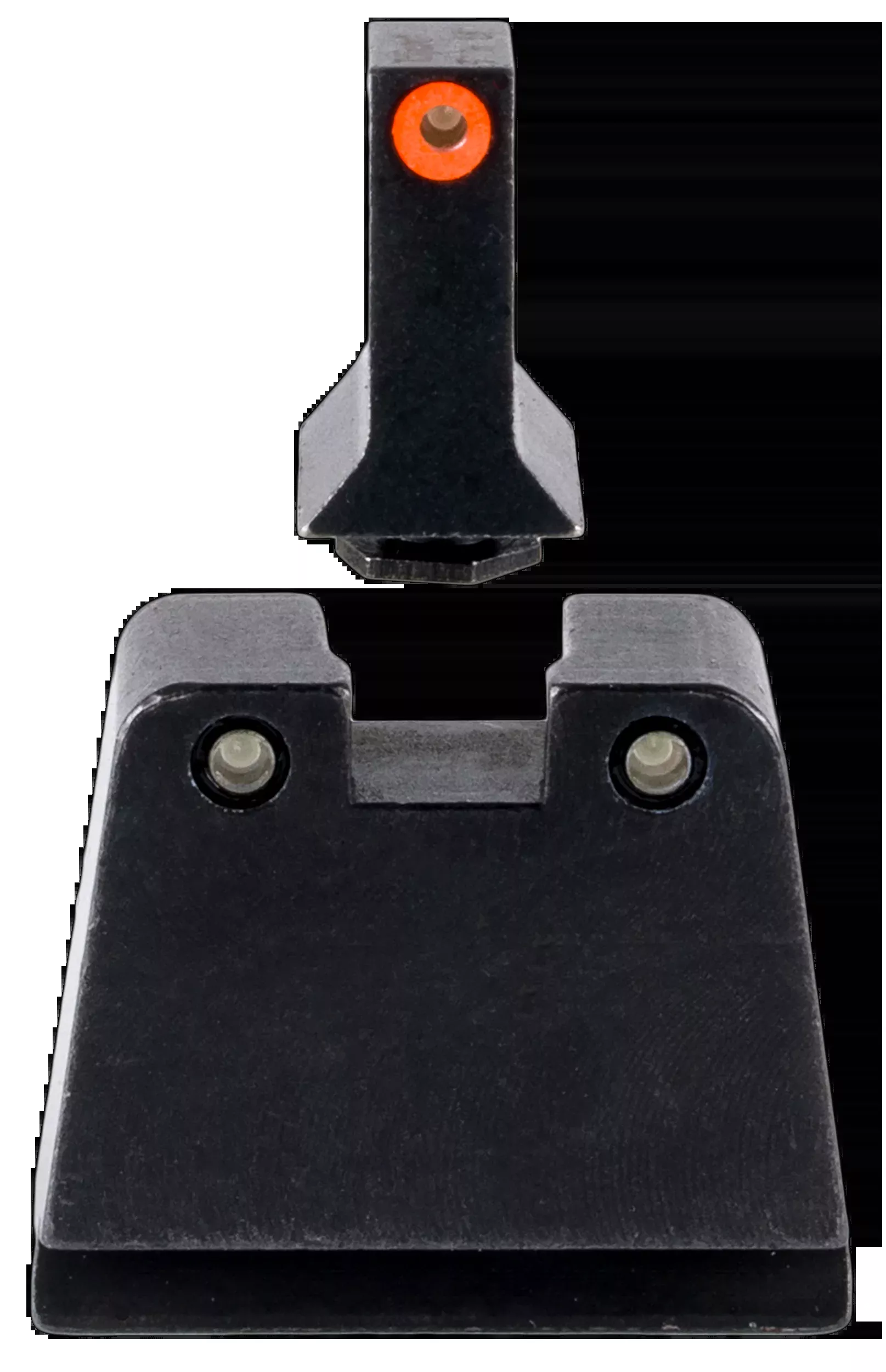 Trijicon GL243C601142 Suppressor/Optic Height SightsGreen/Tritium Orange Outline Front Sight-Green/Tritium Black Outline Rear Sight Glock 42/43/43X Slim Frame