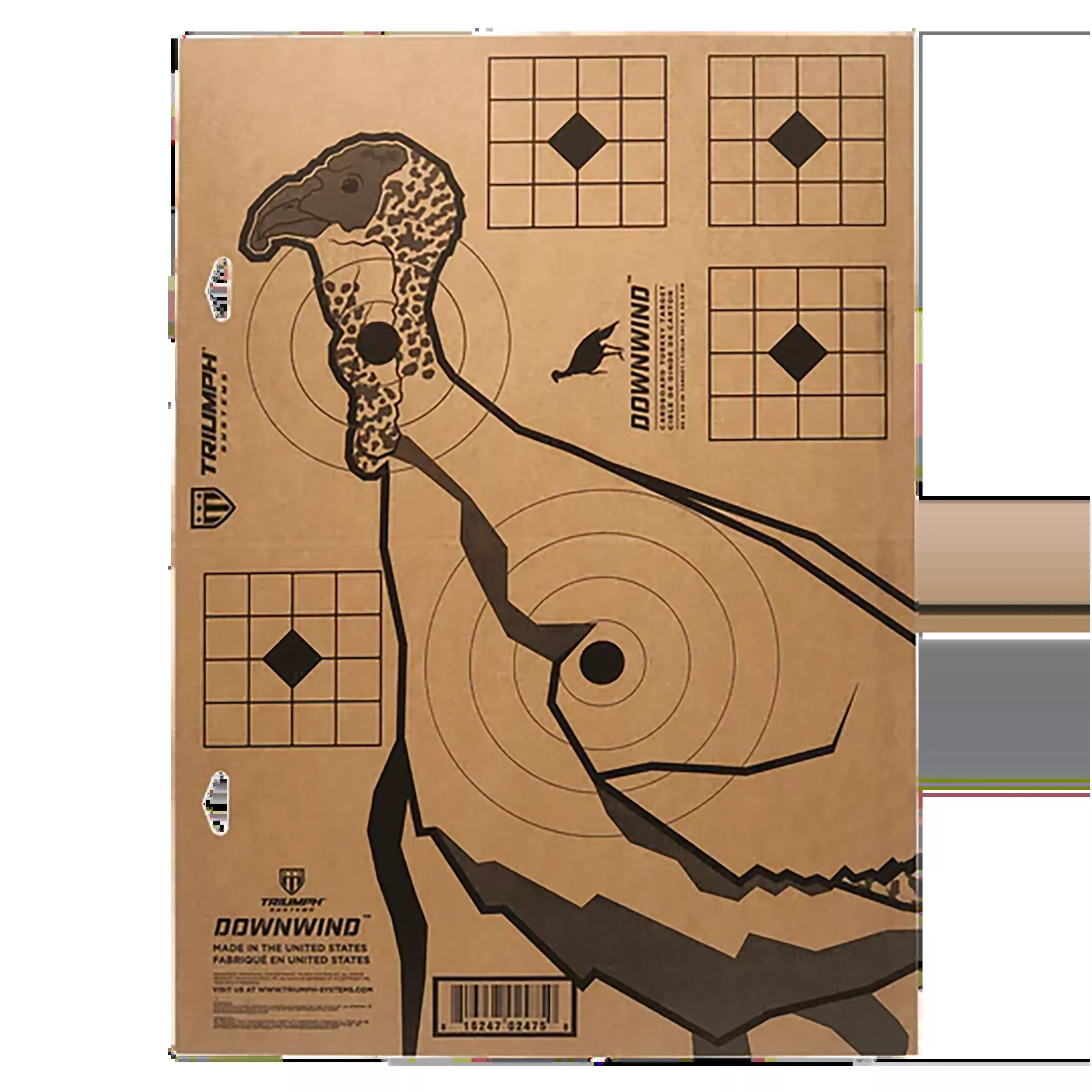 Triumph Systems Downwind Turkey Standing Cardboard Target, 24 x 17 in – 020021000