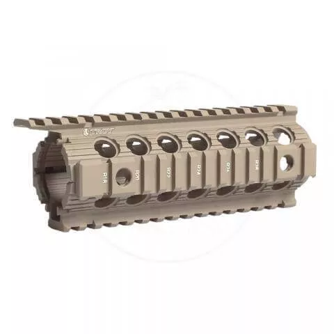 Troy FDE Drop-In Enhanced 7" Carbine M4 Battlerail AR Piston Compatible