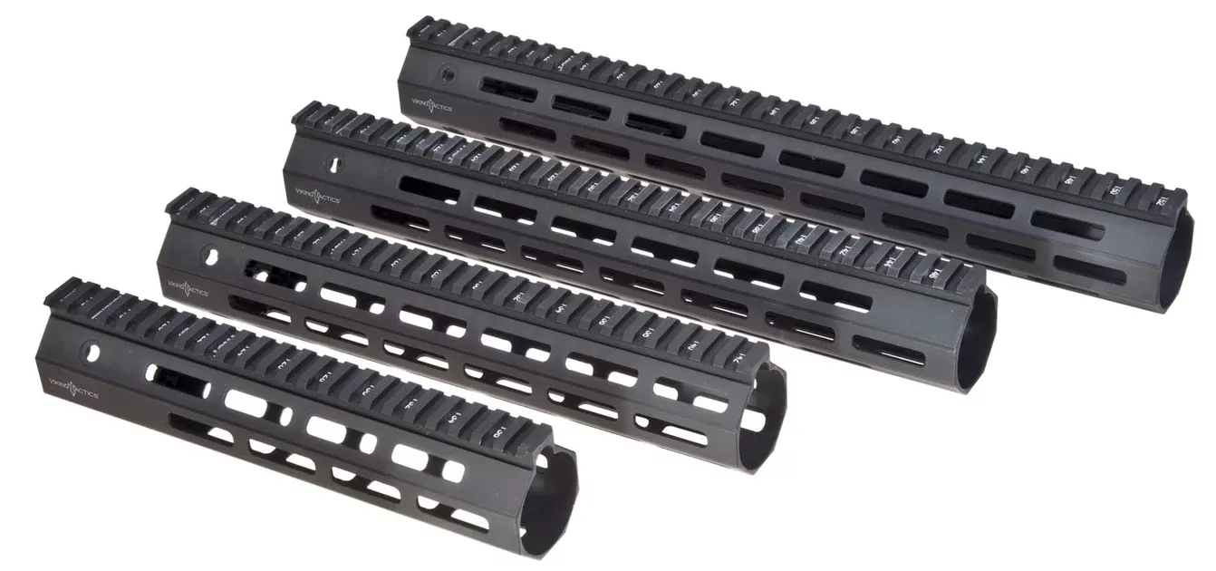 Troy Ind SRAIML113BT00 Battle Rail13" L Aluminum with Black Anodized Finish & M-LOK Slots for AR-15