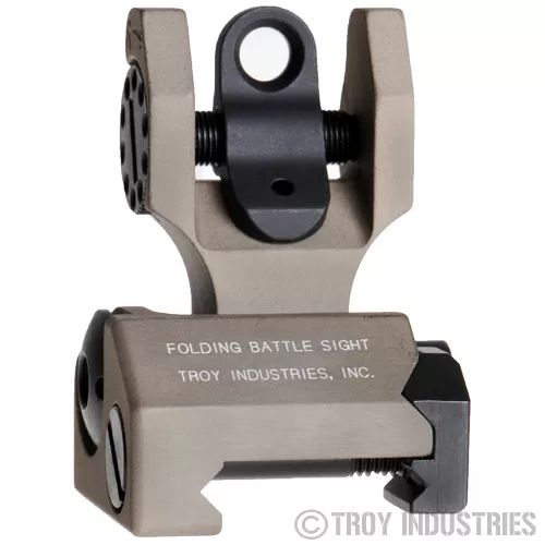 Troy Rear Folding Battle Sight - Flat Dark Earth FDE