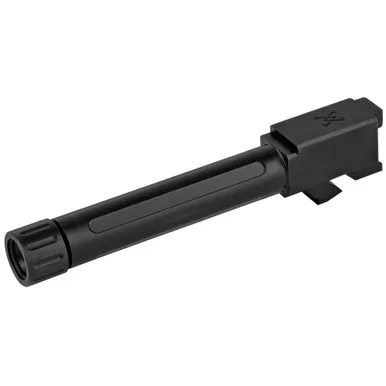 True Precision Glock 19, 19X, & G45 Threaded Barrel (Gen 1-5 Compatible) -Black Nitride Finish