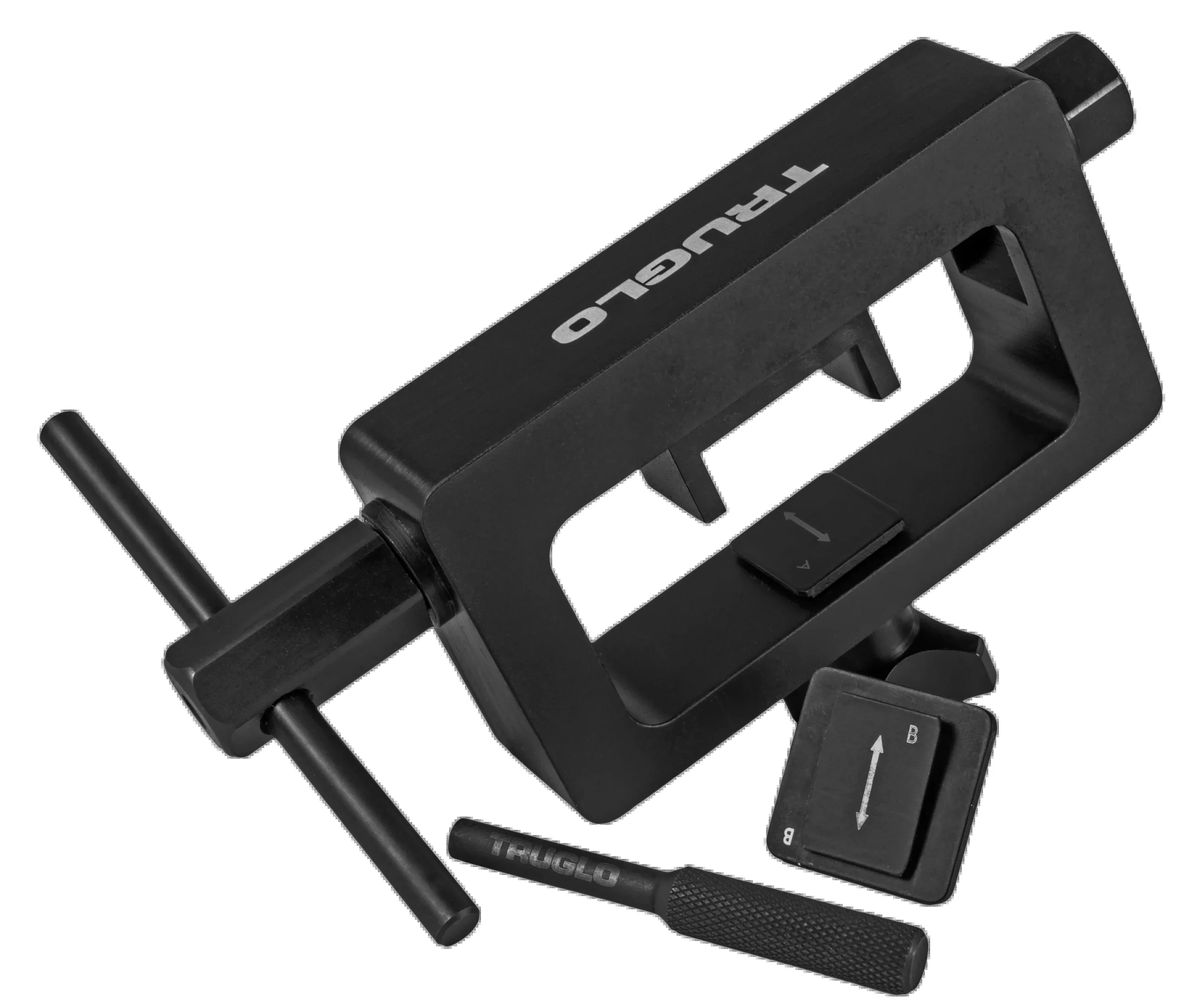 Truglo Glock Front & Rear Sight Installation Tool, Steel Black, Tritium/Suppressor-Height Compatible TG970GR