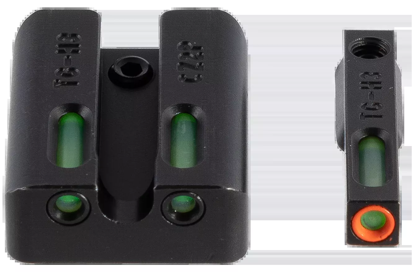 TruGlo TFX Pro Tritium + Fiber-Optic Handgun Sight Set for CZ P10, Orange Front/Green Rear TG13CZ2PC