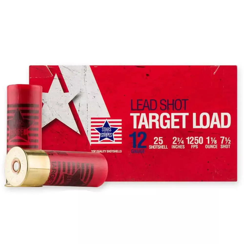 TRZ Trading Target Load Shotshells 12 ga 2-3/4″ 1-1/8 oz 1250 fps #7.5 25/ct