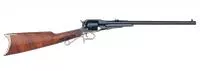 Uberti 1858 New Army Target Carbine .44 Cal 18 " Bbl Blue Steel Frame Brass T/G & Buttplate 6rd Black Powder Revolver