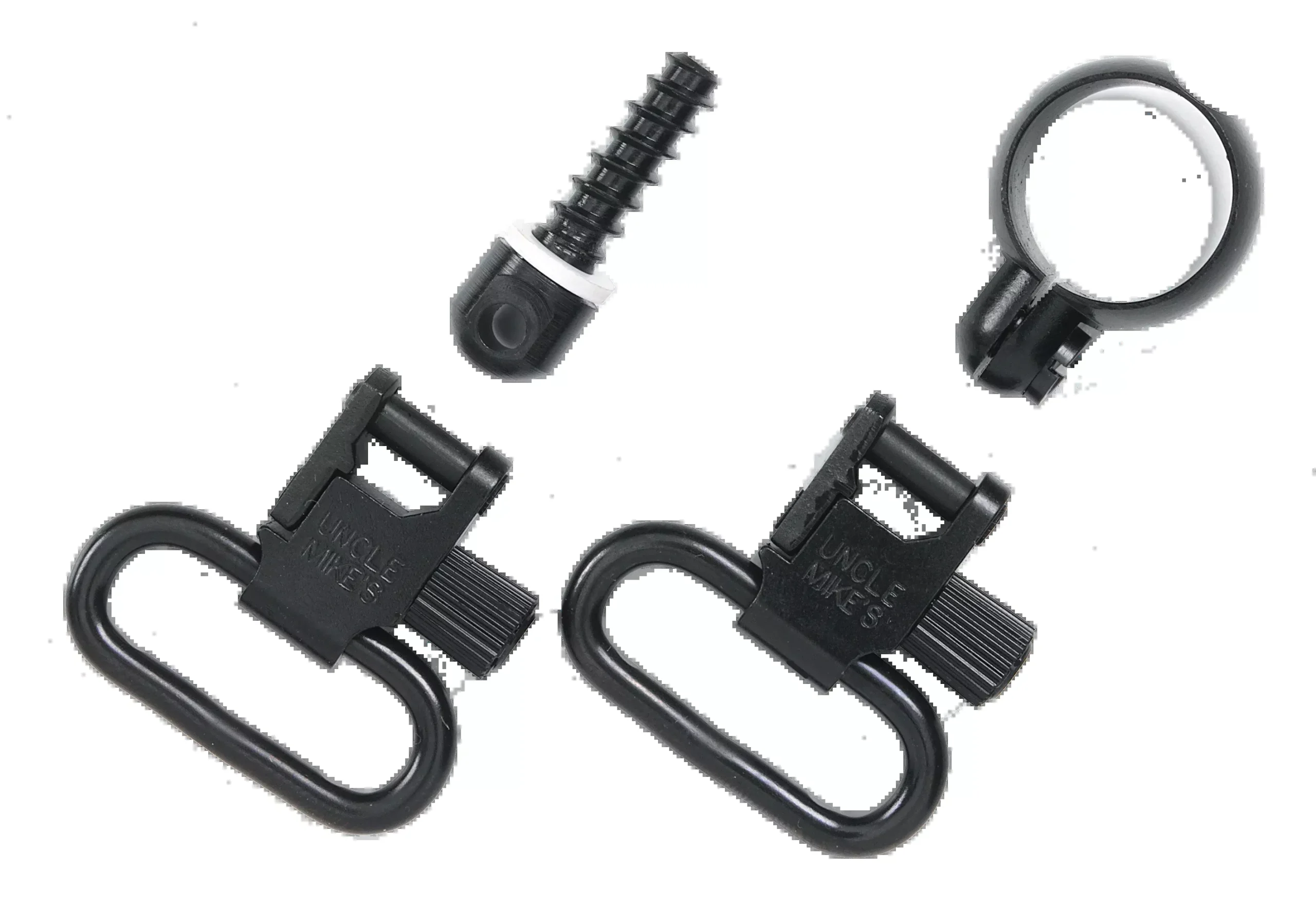 Uncle Mike's Full-Band Lever-Action Sling Swivel Set, Quick Detach, .645–.660 Tube, 13312