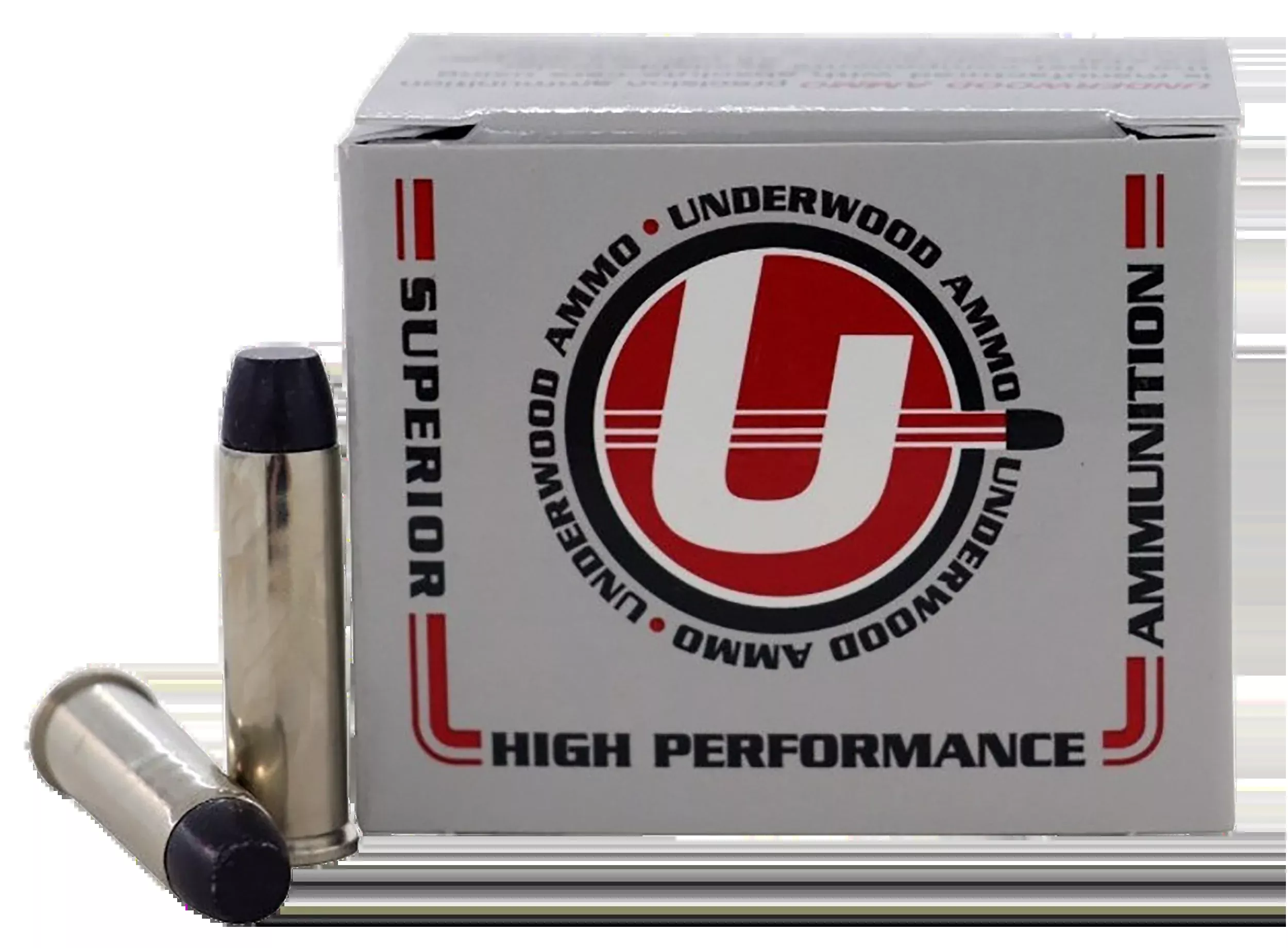 UNDERWOOD AMMO .357 Magnum 180gr Lead Flat Nose Gas Check Hard Cast Ammo 20 Rounds 720