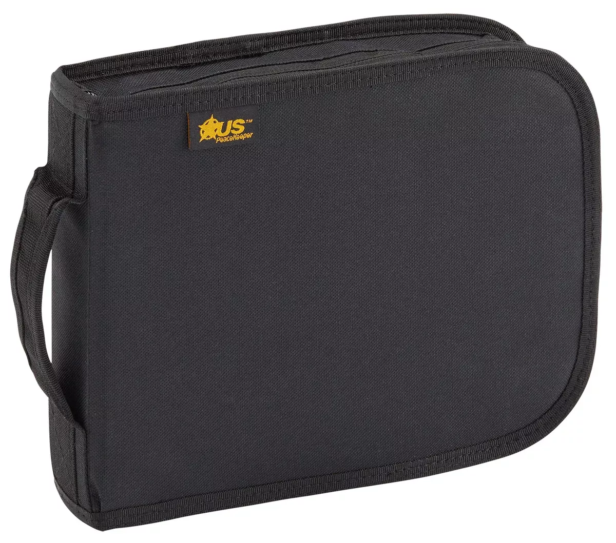 US PeaceKeeper P26108 Handgun CaseBlack Holds 1 Handgun Polyester