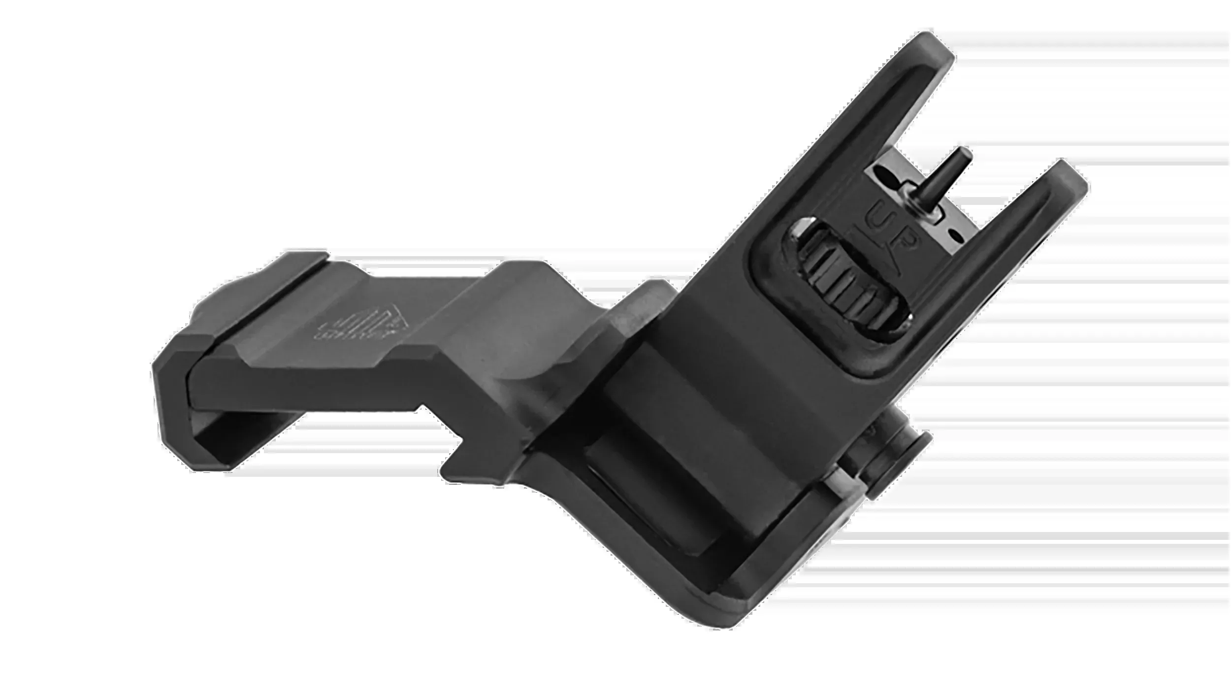 UTG ACCU-SYNC 45-Degree Offset Flip-Up Front Sight for Picatinny Rails, Tool-Free Elevation, MT745