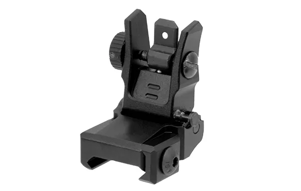 UTG AR15 Low Profile Flip-up Rear Sight for Handguard Leapers AR-15