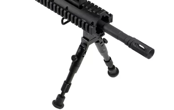 UTG Shooter's SWAT Bipod Rubber Feet Leg Adjust 6.7-7.5" AR15