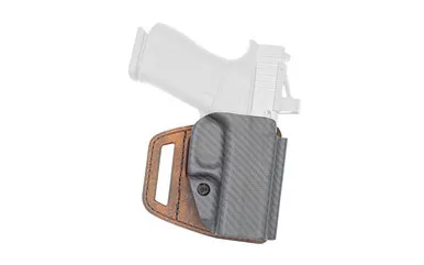 Versacarry V-Slide OWB Holster for the Sig Sauer P365XL - Belt Slide Holster, Right Hand, Fits Sig P365XL, Distressed Brown Leather and Polymer