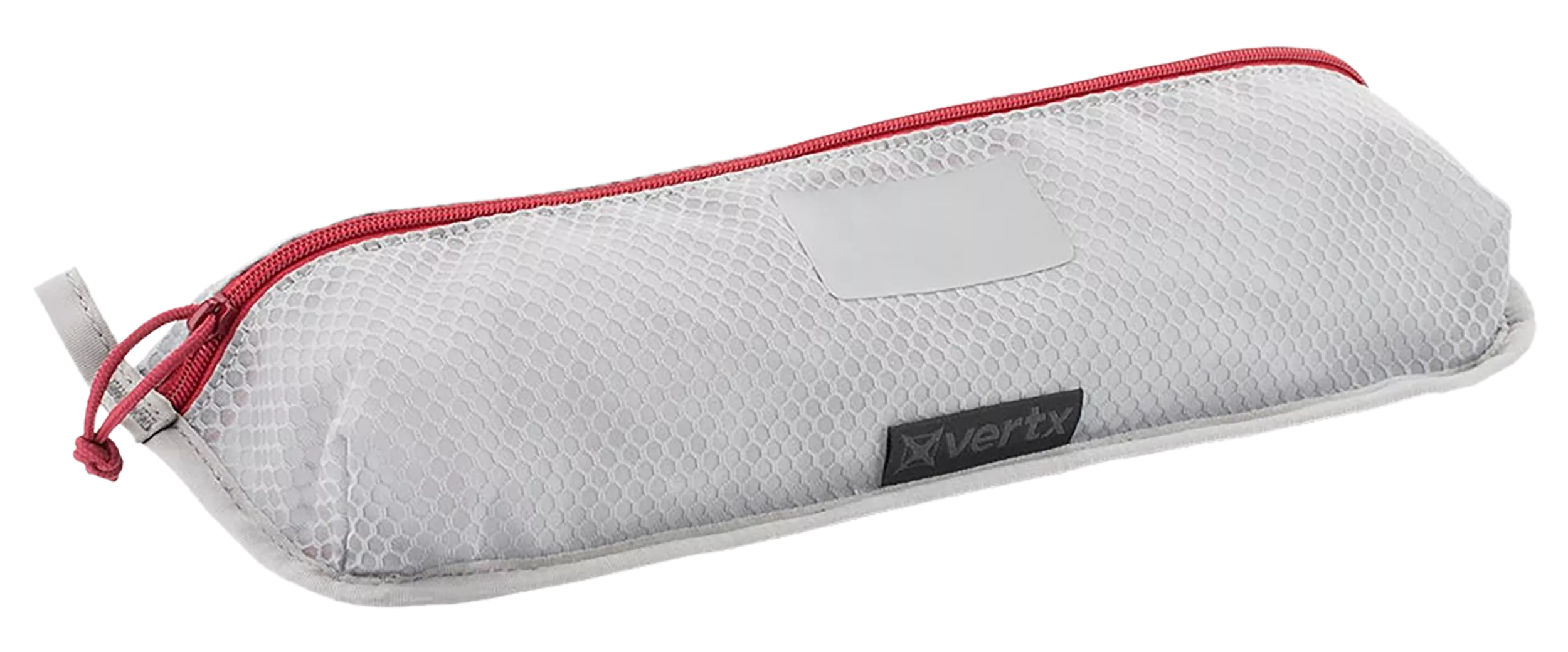 Vertx VTX5205AGYNA Overflow Pouch 2 pk, Large Size made of White Nylon with Mesh & Red Accents, YKK Zipper & Durable Hook Back Panel 15.50" W x 5.20" H Dimensions