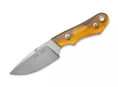 Viper Knives Handy Fixed Blade Knife - 3.3" CPM-MagnaCut Satin Drop Point Blade, 3D Machined Red G10 Handles, Black Kydex Sheath - VT4040GR