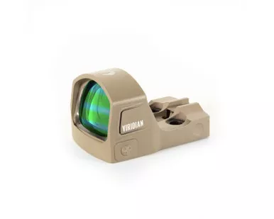 Viridian RFX 15 Green Dot Reflex Sight - 3 MOA Green Dot, Shield Mounting Pattern, FDE