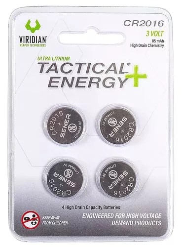 VIRIDIAN TACTL CR2016 LTHM BTY 4PK