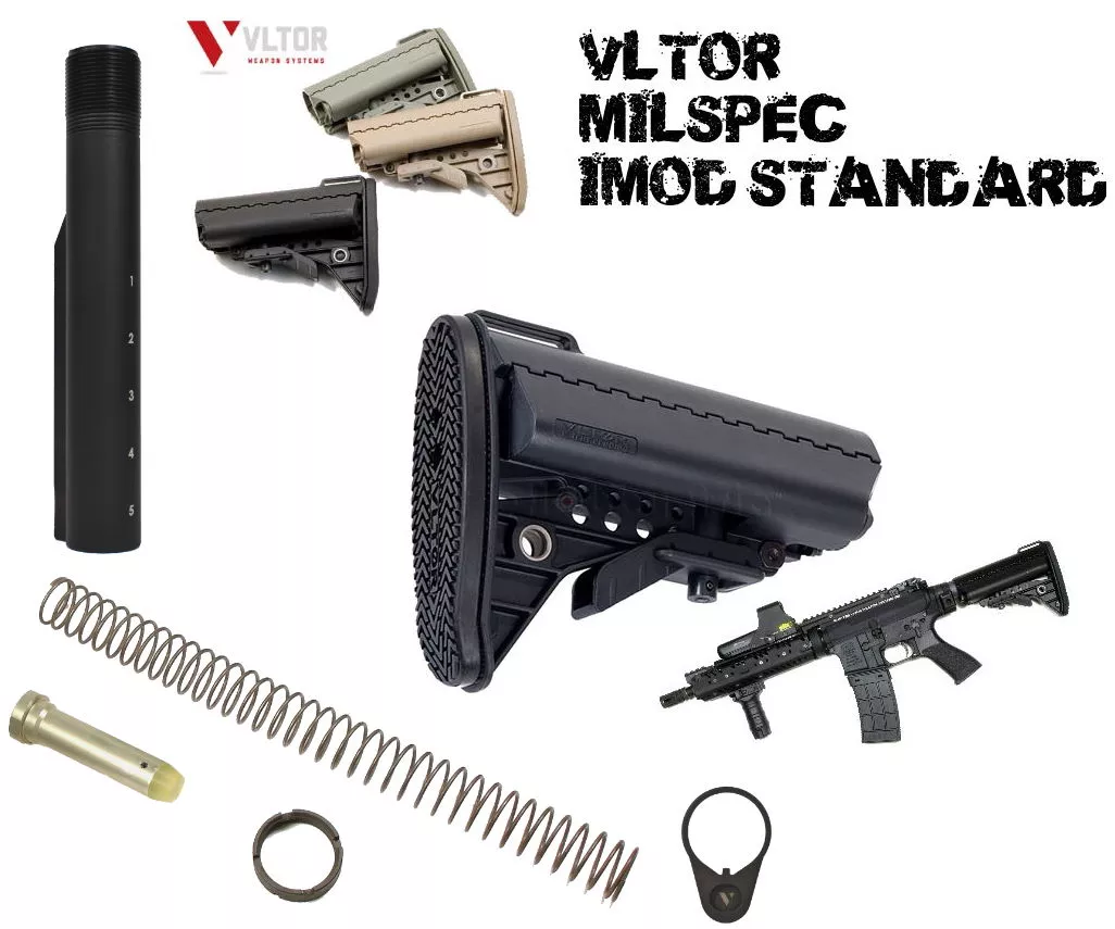 VLTOR Improve Modstock IMOD Milspec Standard RE-1 Kit (RE-1 Tube and Spring/Buffer Kit)