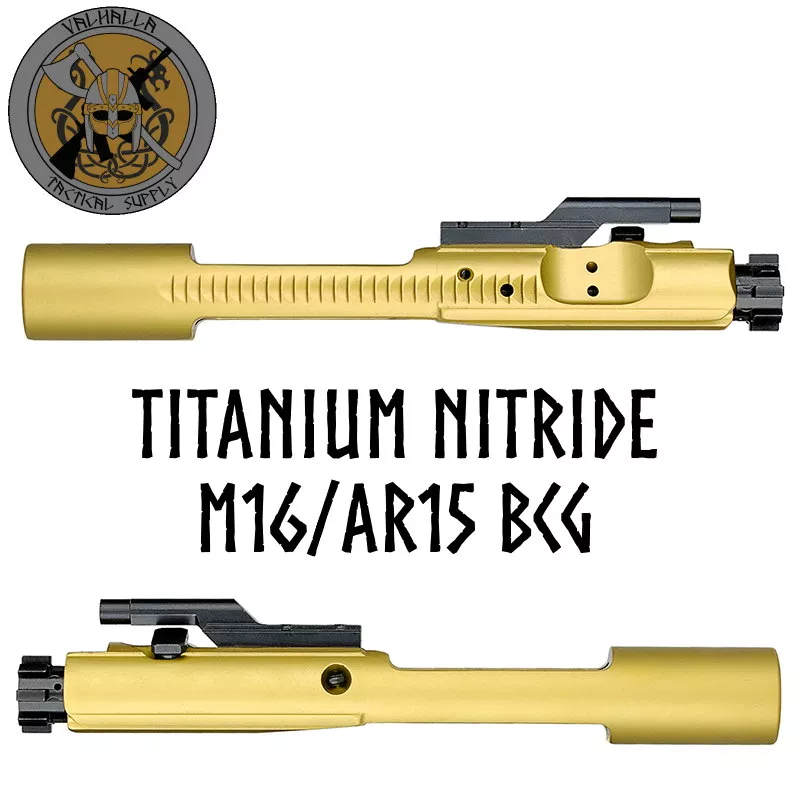 VTS Black Nitride and Gold Titanium Nitride TiN Carrier MP M16 5.56 BCG AR15 AR-15 Full Auto Bolt Carrier Group