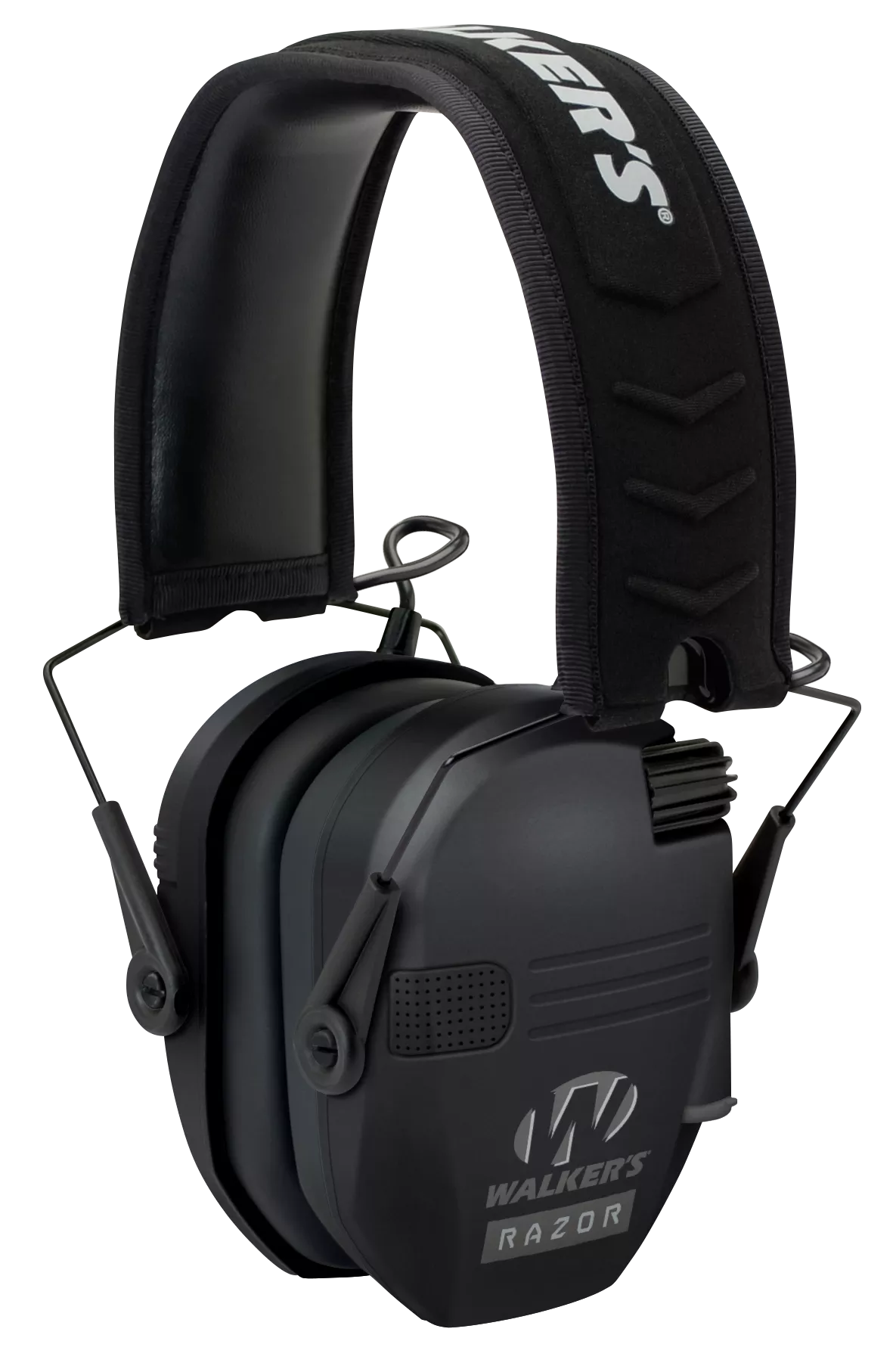 Walker's GWPRSEM Razor Slim Electronic Muff 23 dB Over the Head Black Polymer