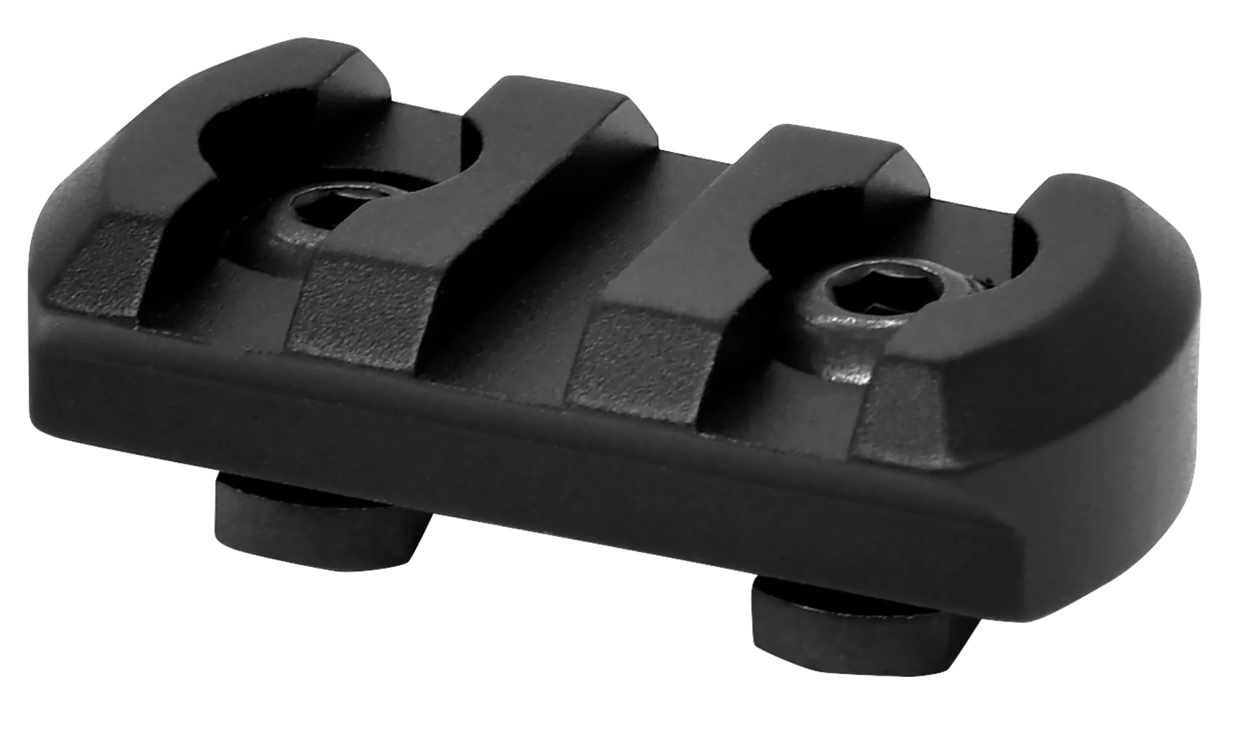 Warne 6201M M-LOK 3 Slot Black Anodized Aluminum