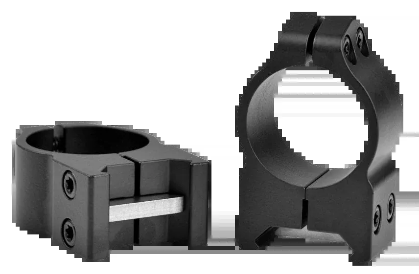 Warne Maxima 1 in Vertical Split Steel Scope Rings, Medium, Matte Black, Weaver/Picatinny – 201M