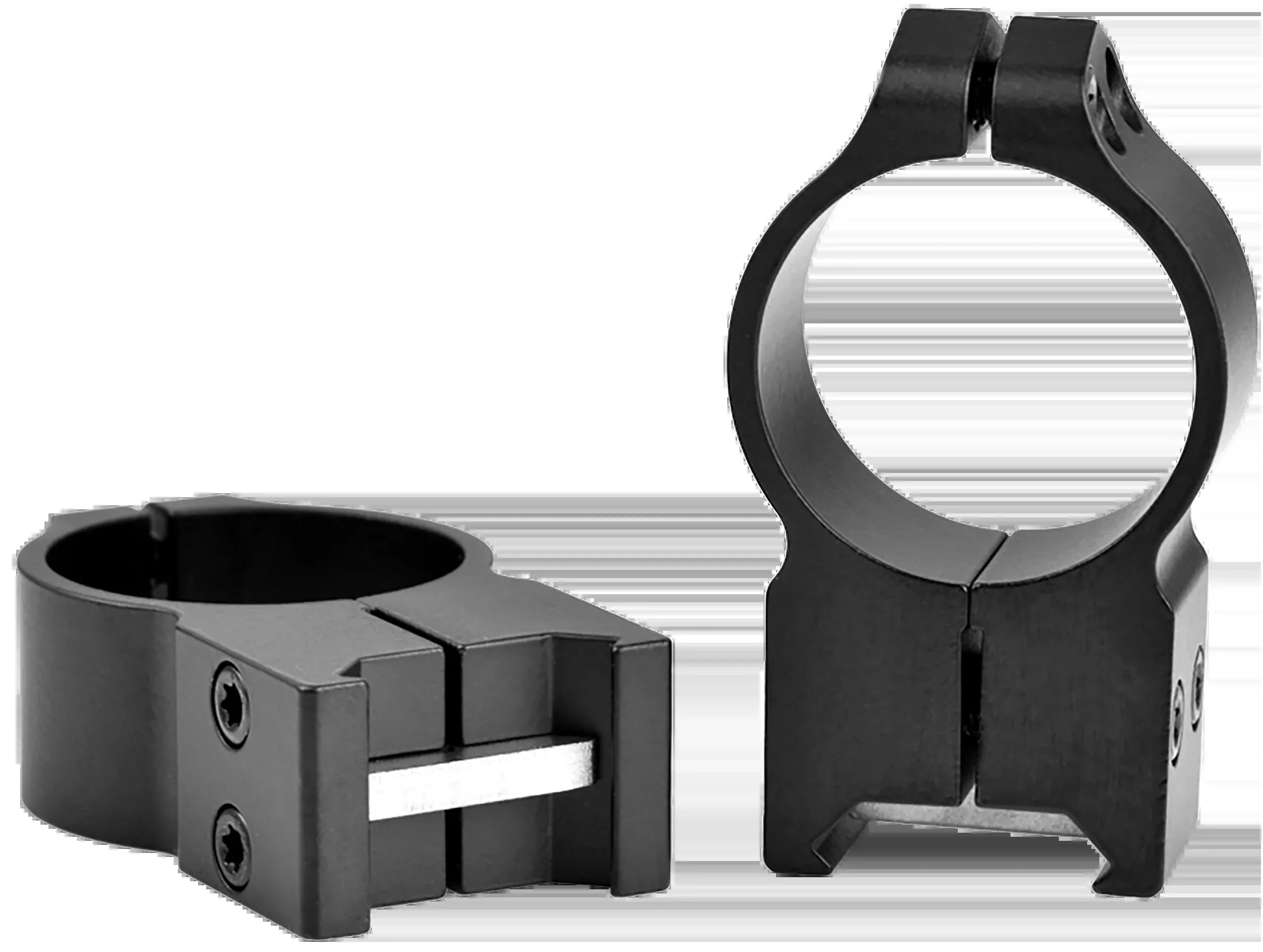 Warne Maxima 30mm Extra High Steel Fixed Scope Rings, Matte Black – 216M